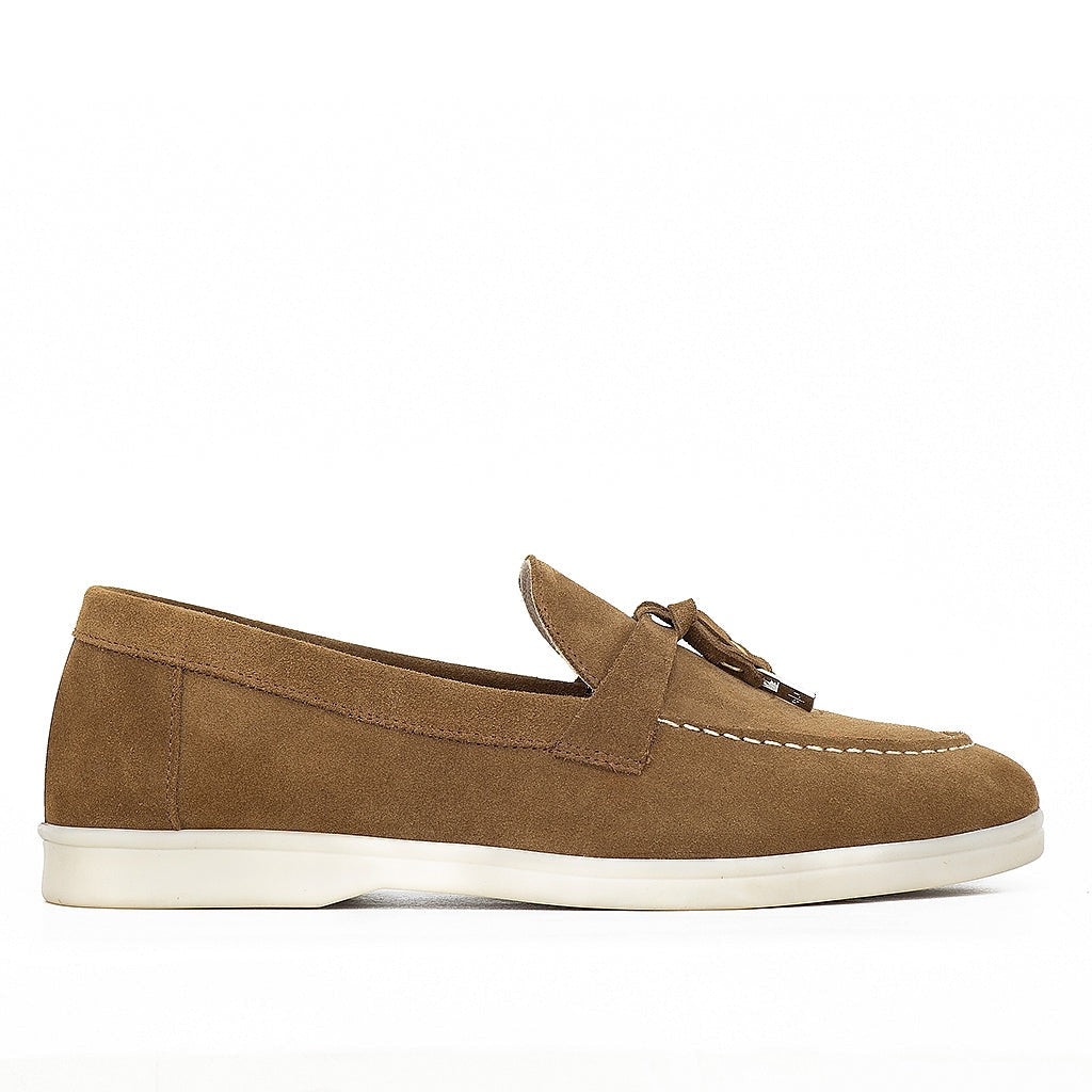0116 chaussure femmes en cuir daim marron