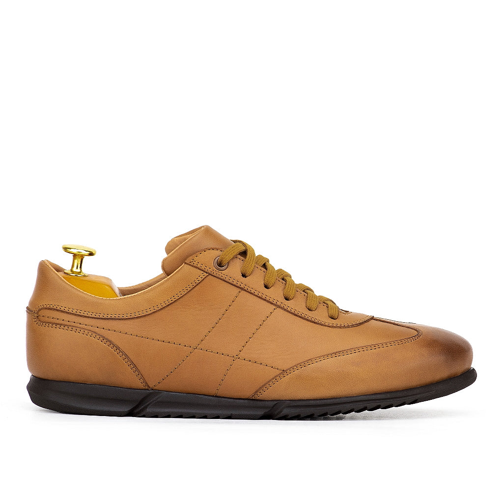 0171 CHAUSSURE CONFORT EN CUIR tabac
