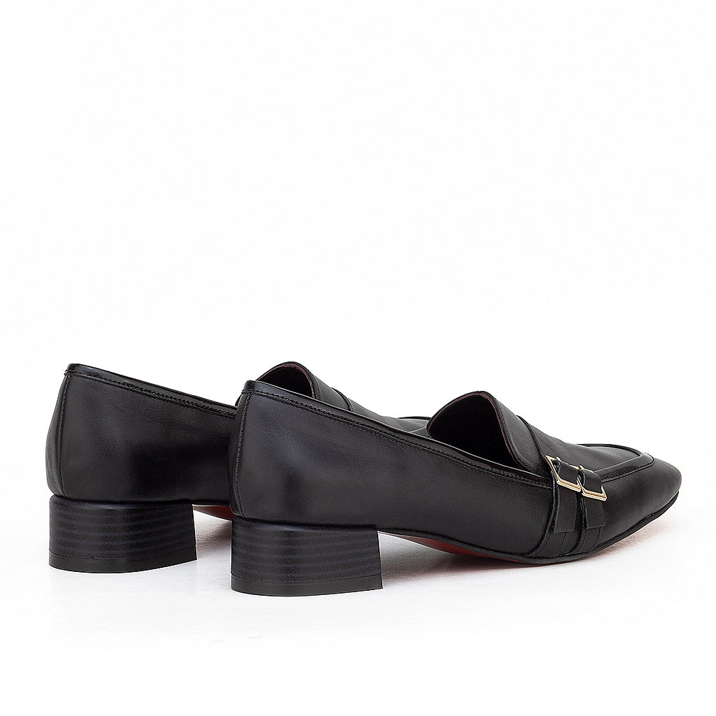0622 chaussure femmes en cuir noir