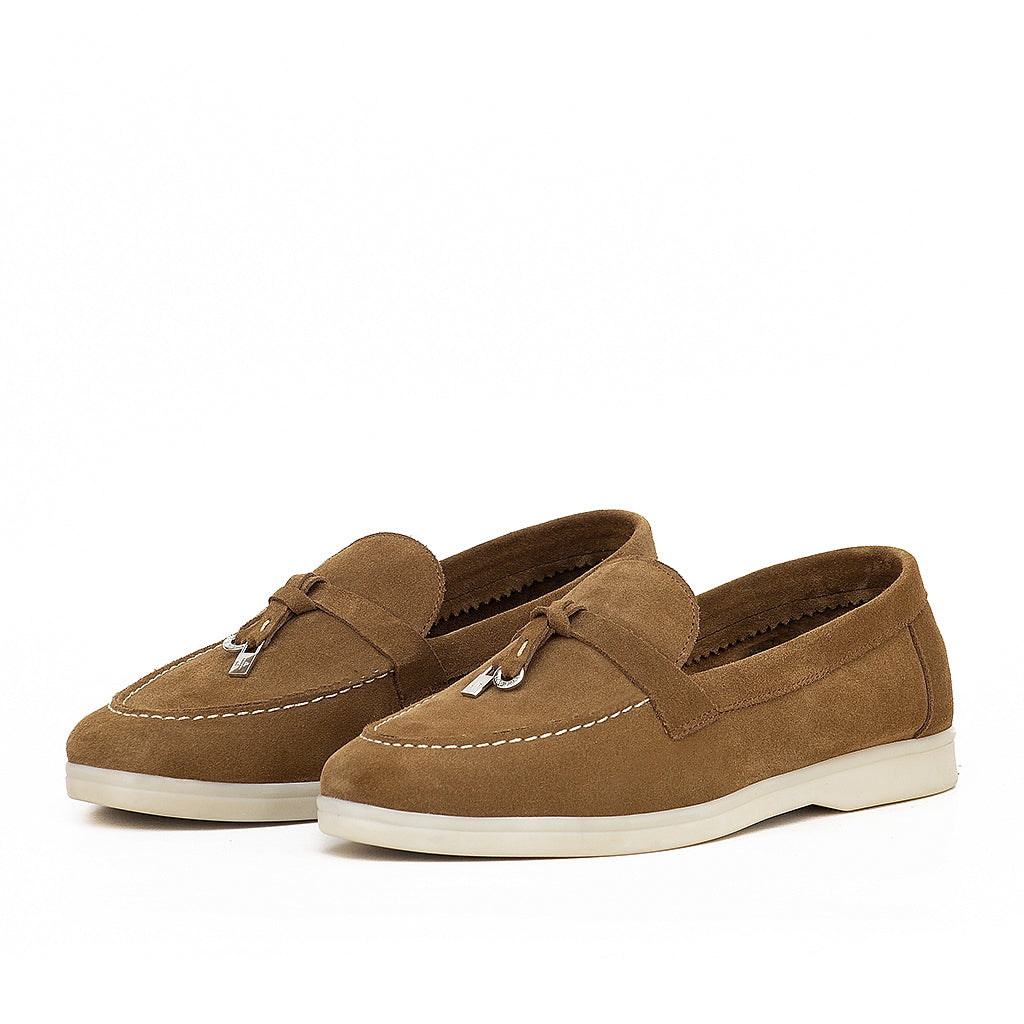0116 chaussure femmes en cuir daim marron