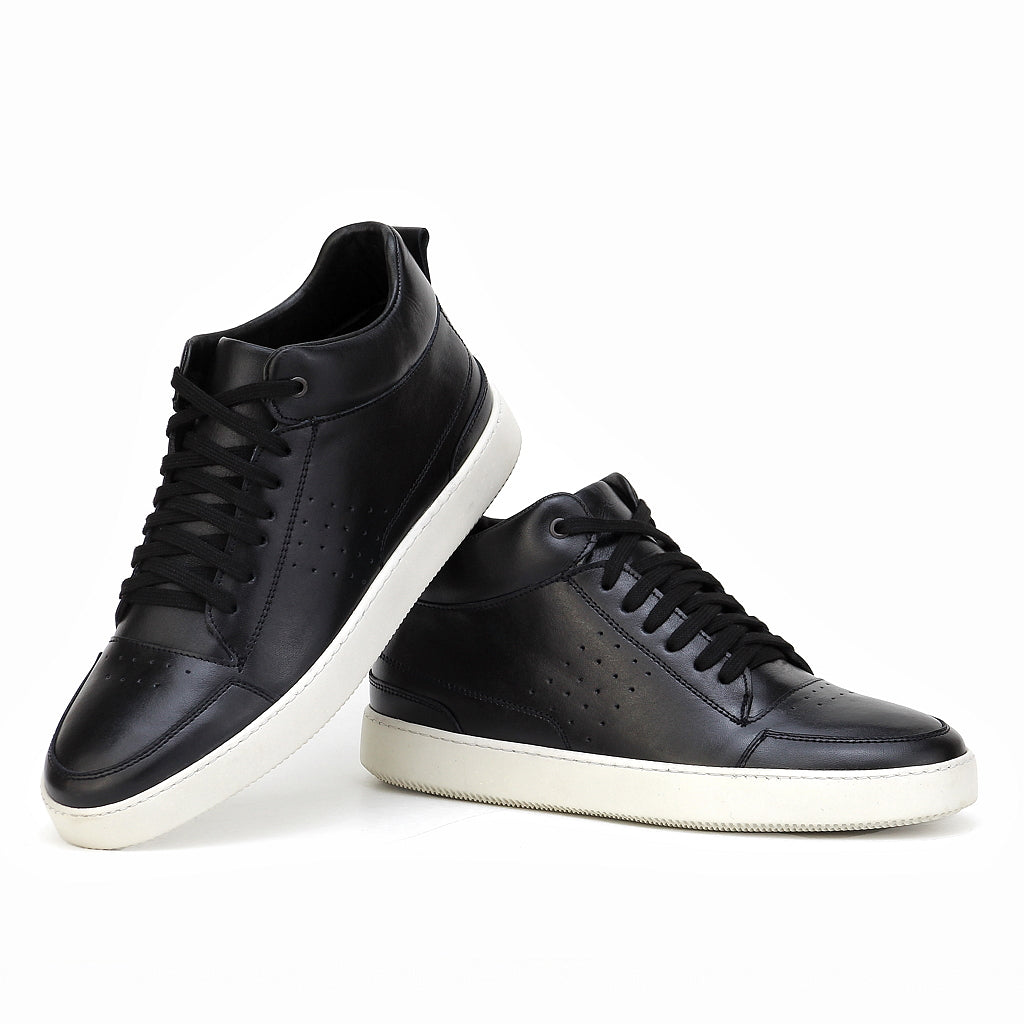 023 Chaussure Sneaker Homme en cuir noir