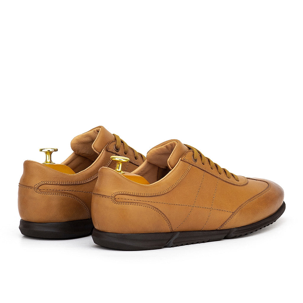0171 CHAUSSURE CONFORT EN CUIR tabac