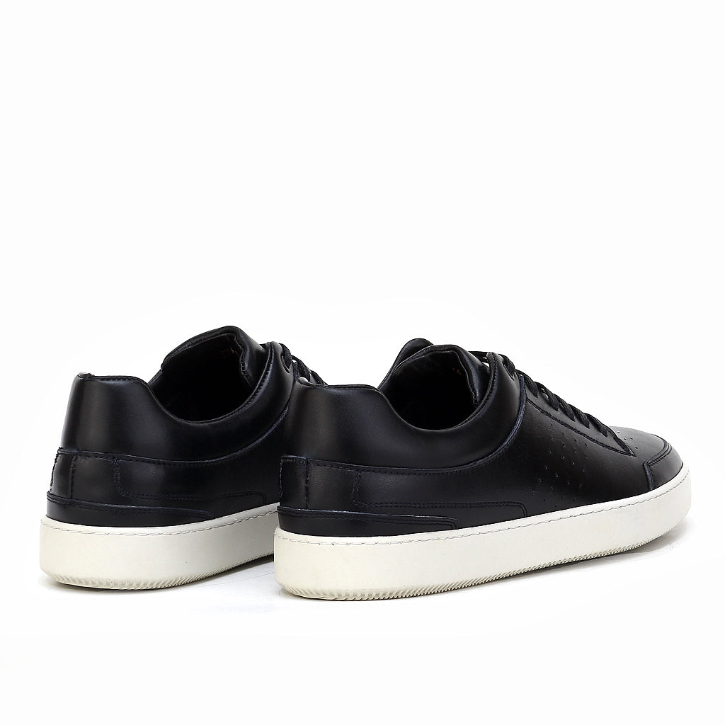 038 Chaussure Sneaker Homme en cuir noir