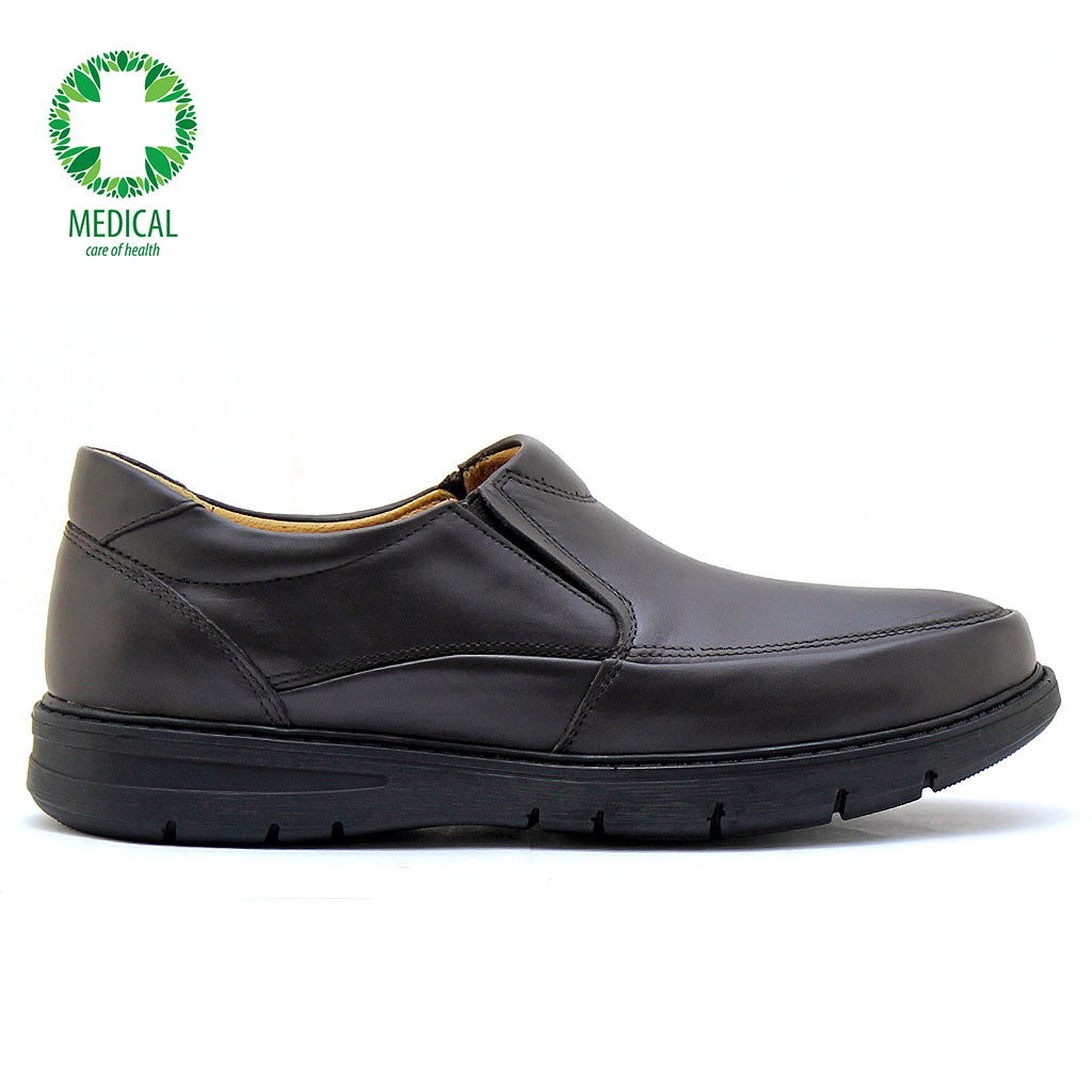0101 chaussure confort en cuir marron