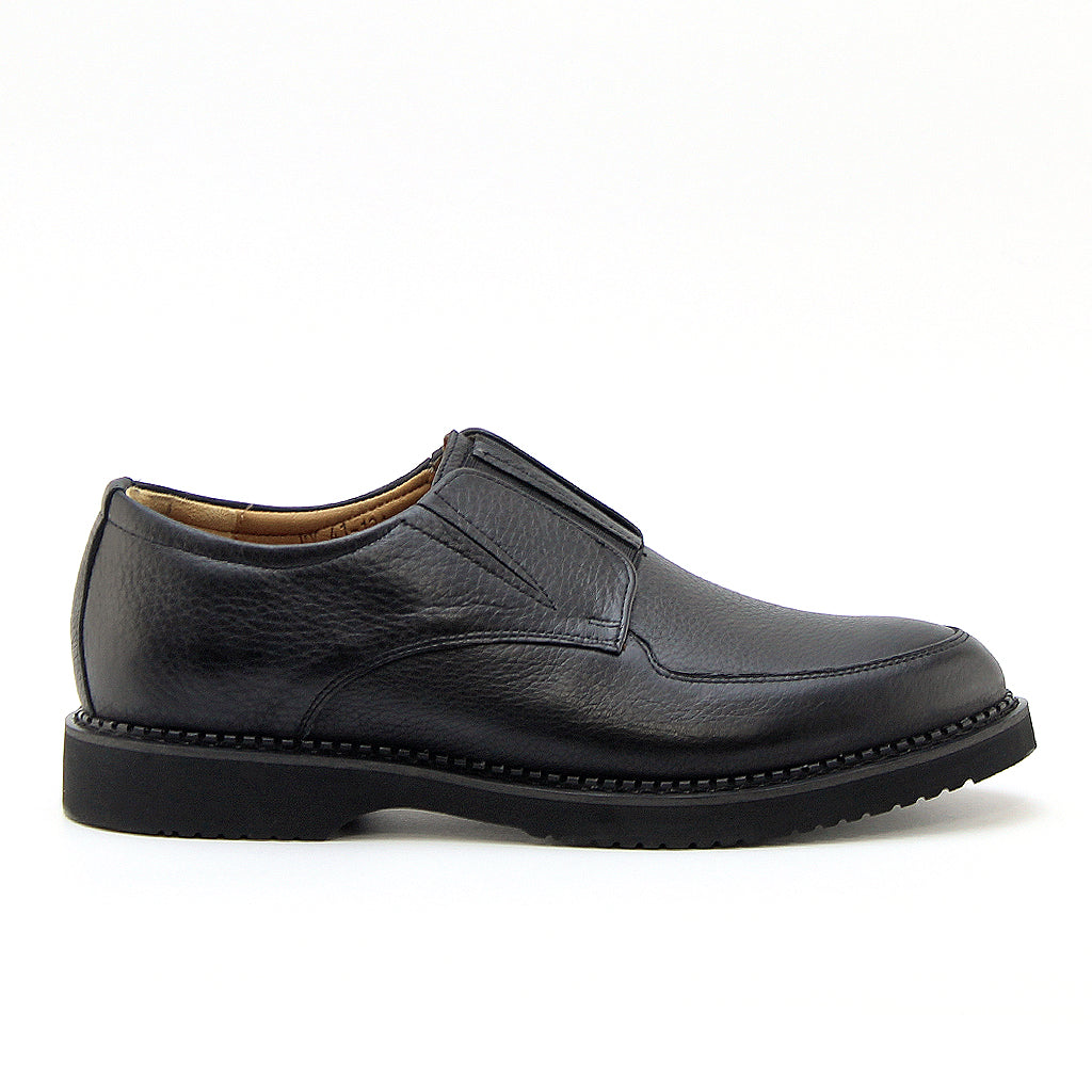 0122 chaussure confort en cuir noir