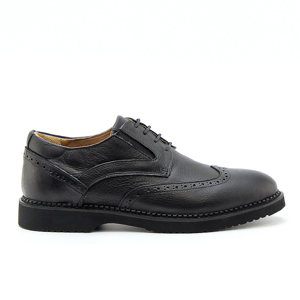 0127 chaussure confort en cuir noir