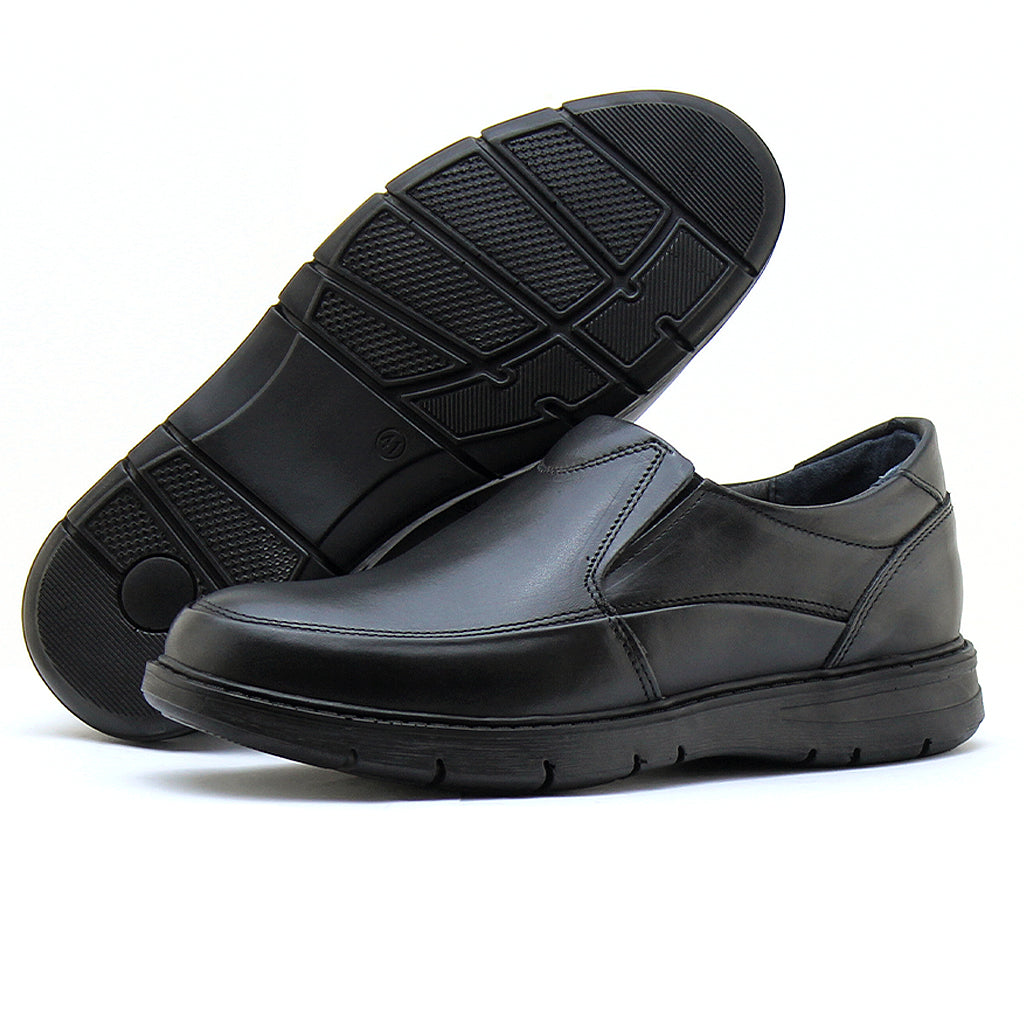 0101 chaussure confort en cuir noir