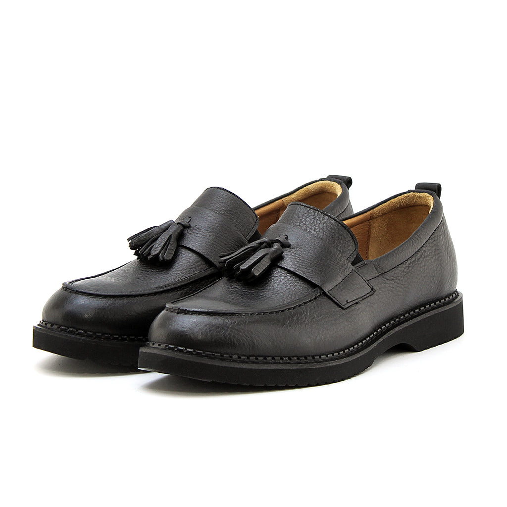 0126 chaussure confort en cuir noir