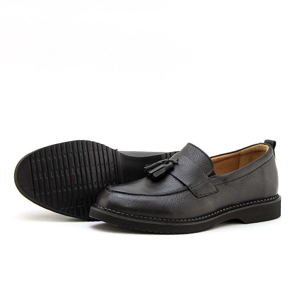 0126 chaussure confort en cuir noir