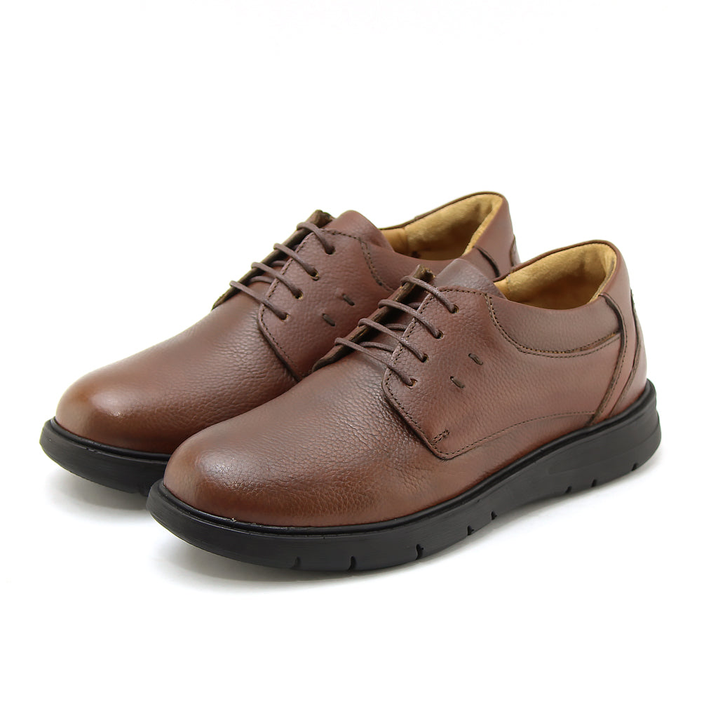017 CHAUSSURE CONFORT EN CUIR MARRON