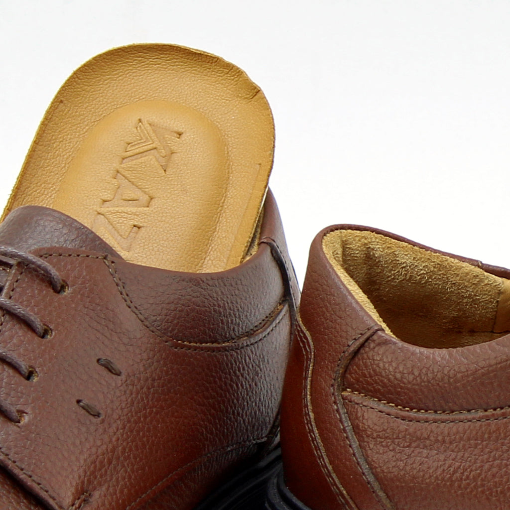 017 CHAUSSURE CONFORT EN CUIR MARRON