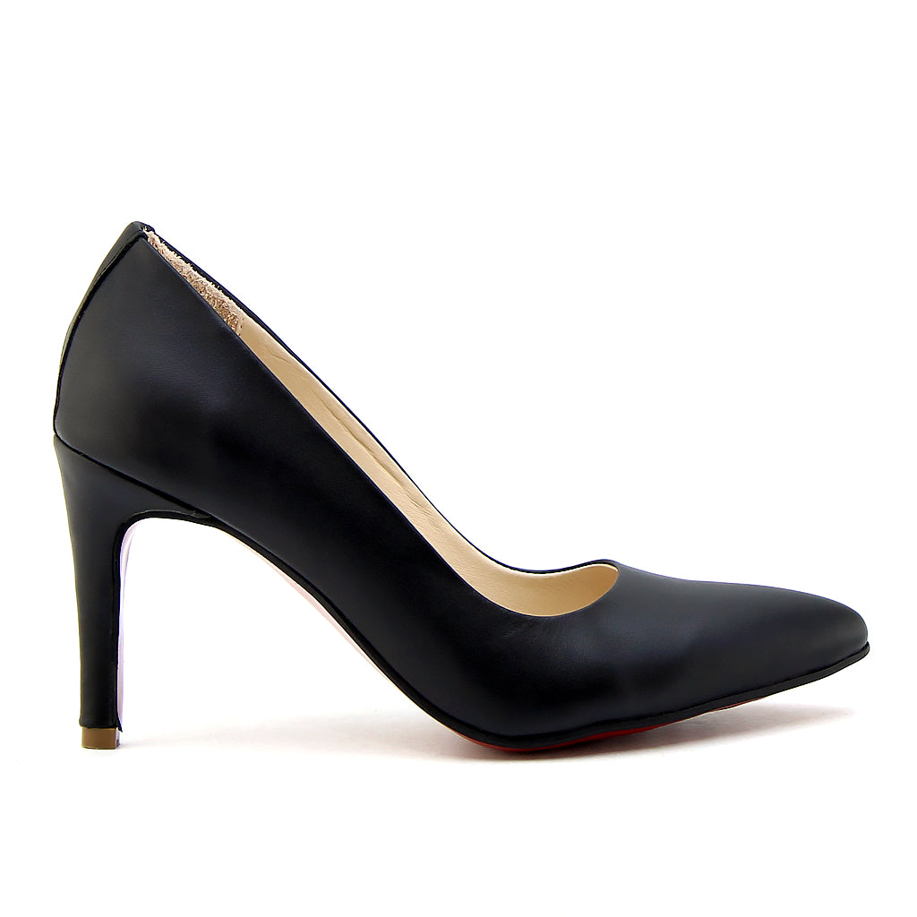 0368 chaussure femmes en cuir noir