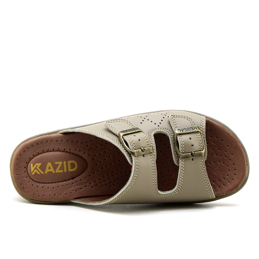 057 sandale médical femme en cuir sablé