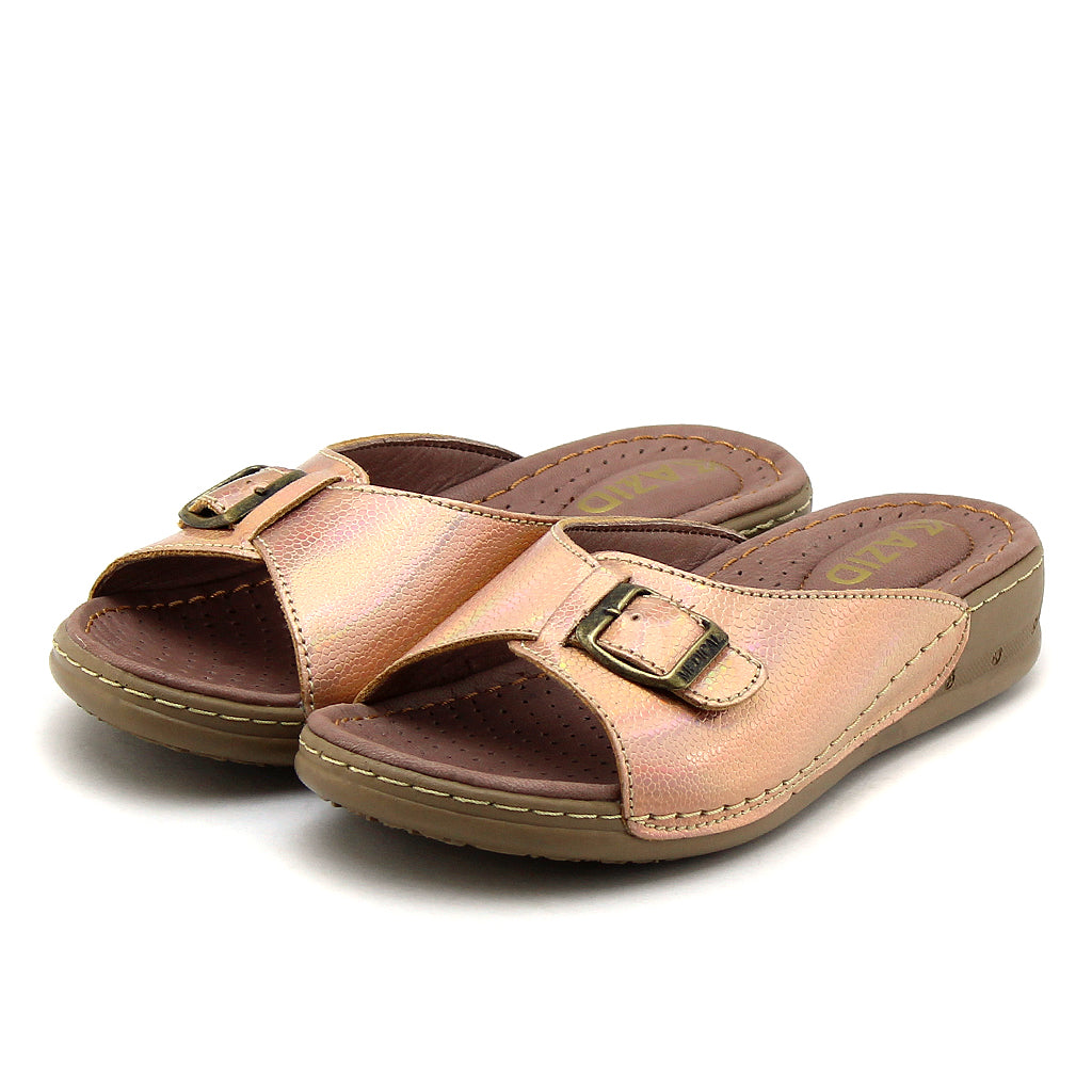 031 sandale médical en cuir femme arc-en-ciel