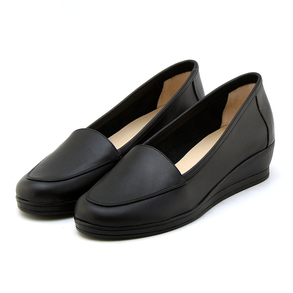 0380 chaussure femmes en cuir noir
