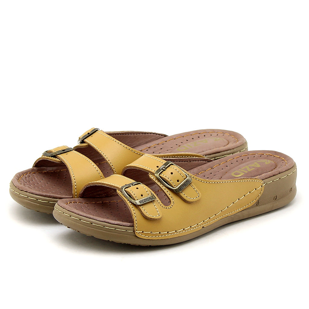 039 sandale médical femme moutarde