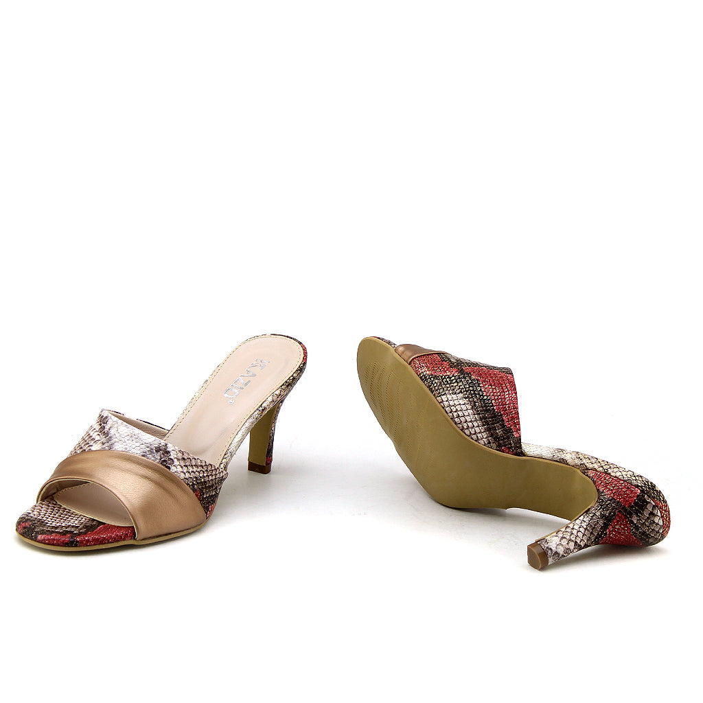 0481 sandale en cuir femme sablé