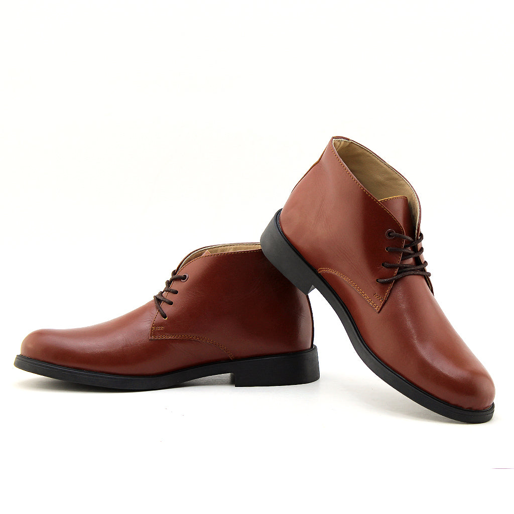 05 chaussure en cuir marron hommes
