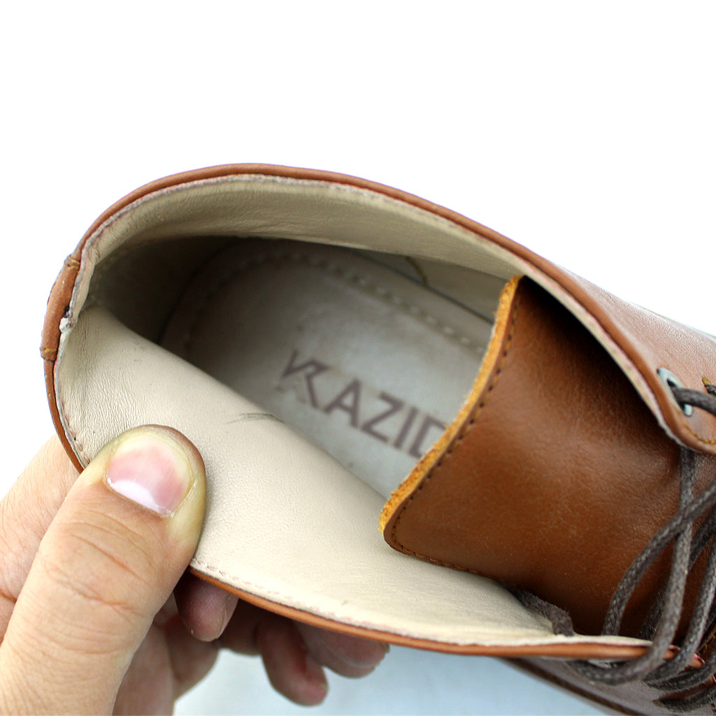 05 niron en cuir tabac