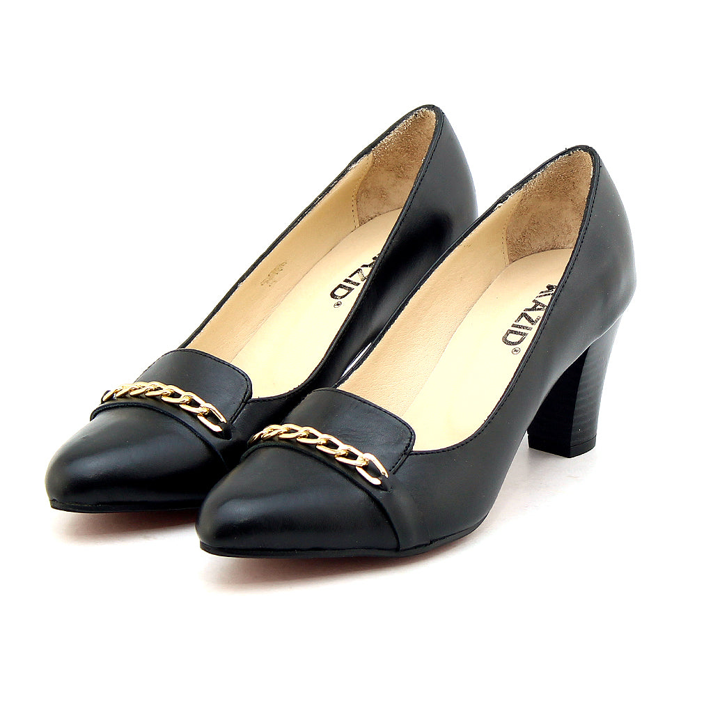 0526 chaussure femmes en cuir noir
