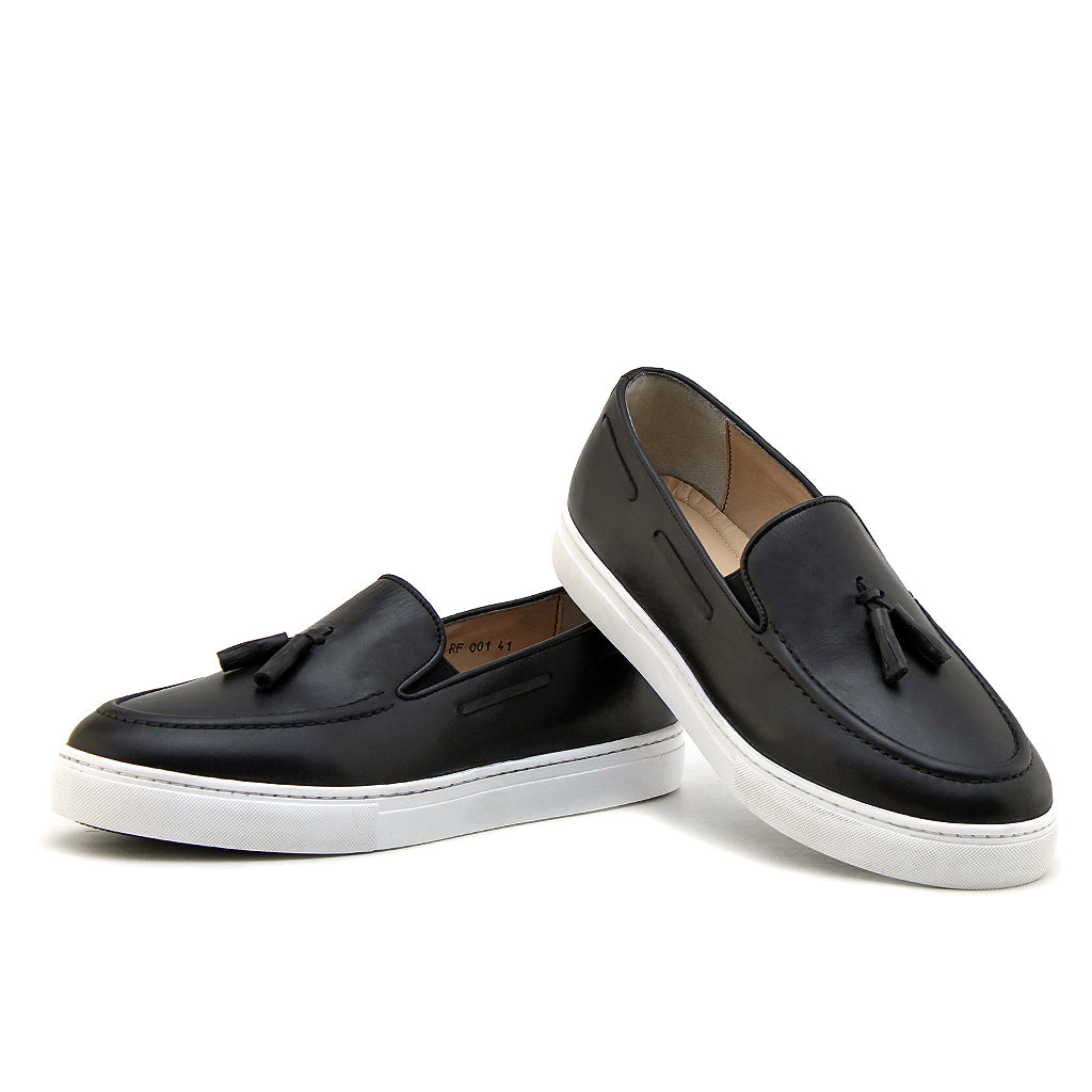 060 Chaussure Sneaker Homme en cuir noir