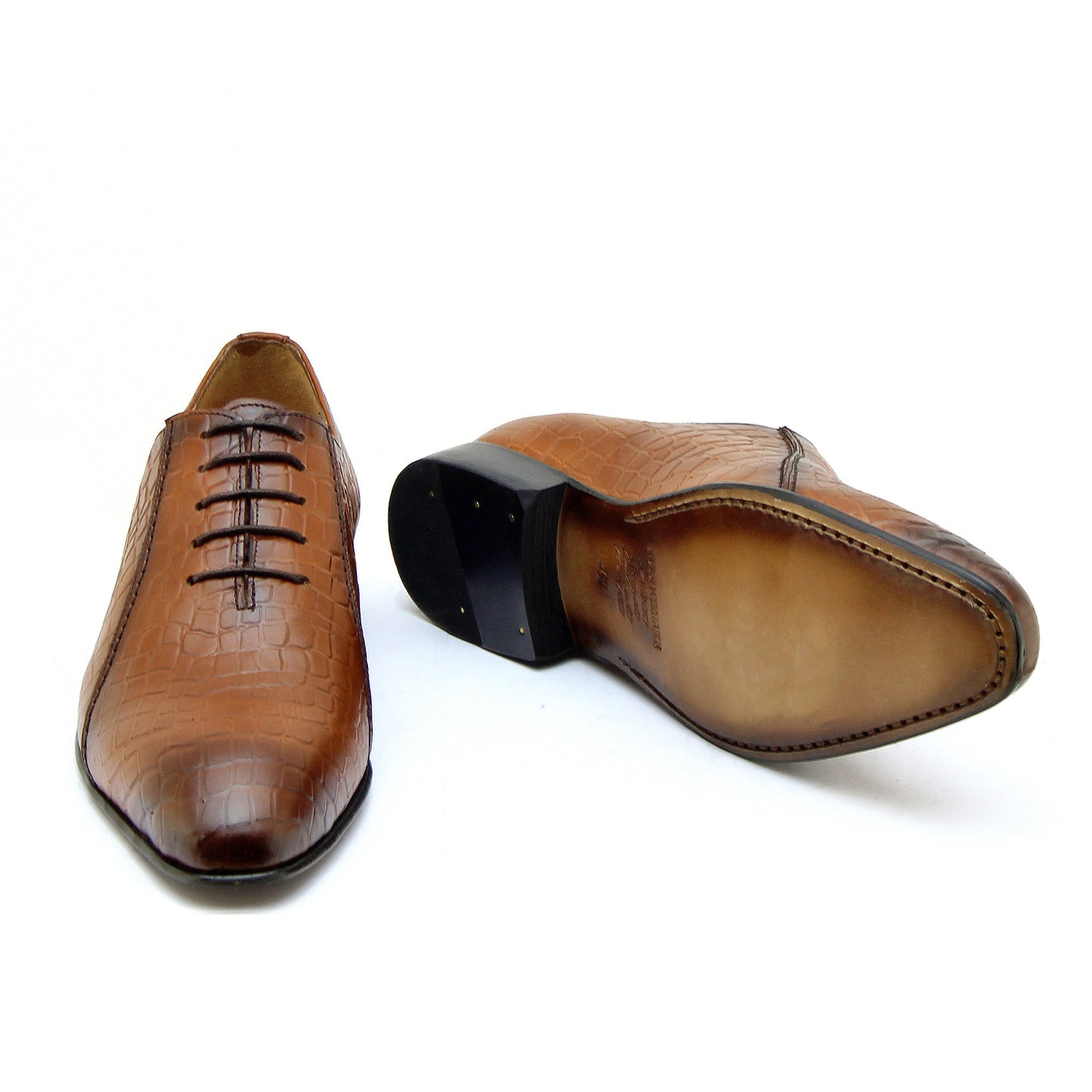 0627 CHAUSSURE EN CUIR MARRON