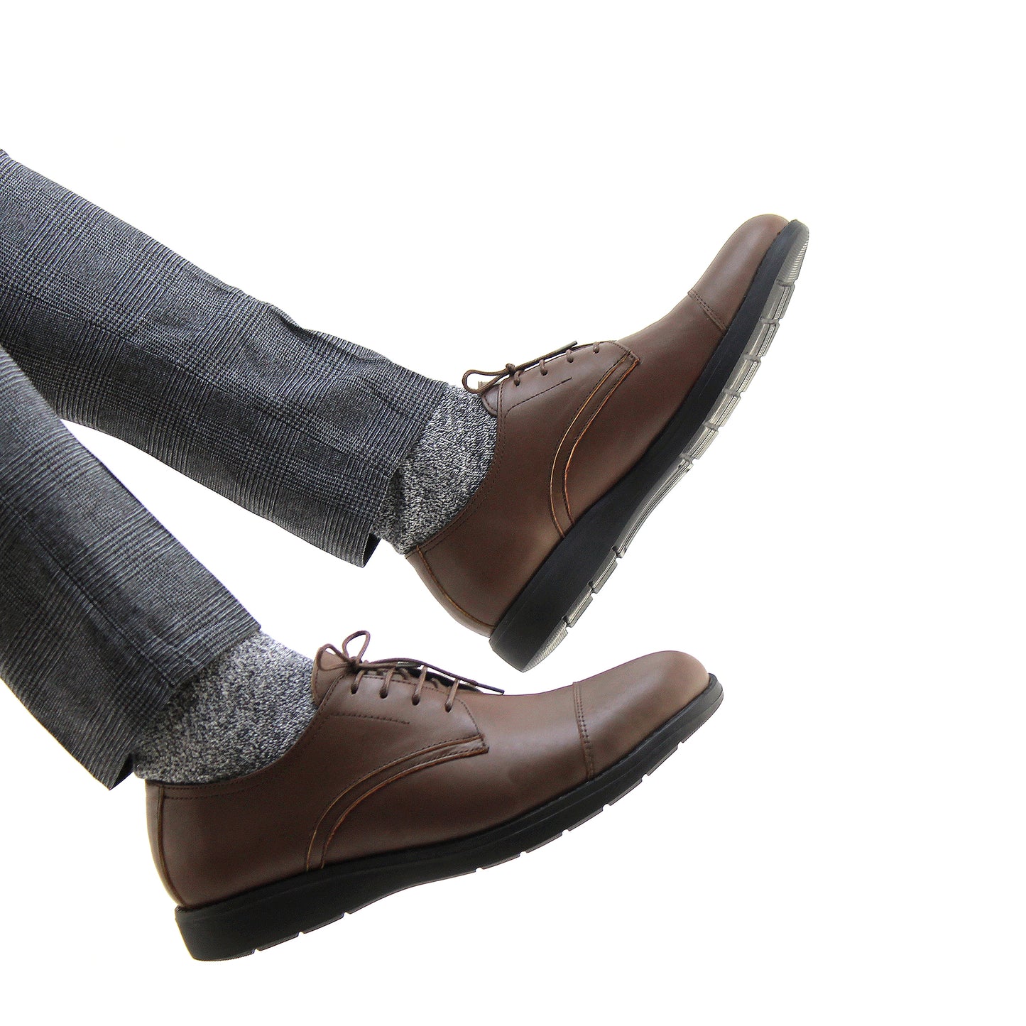 07 chaussure en cuir marron homme