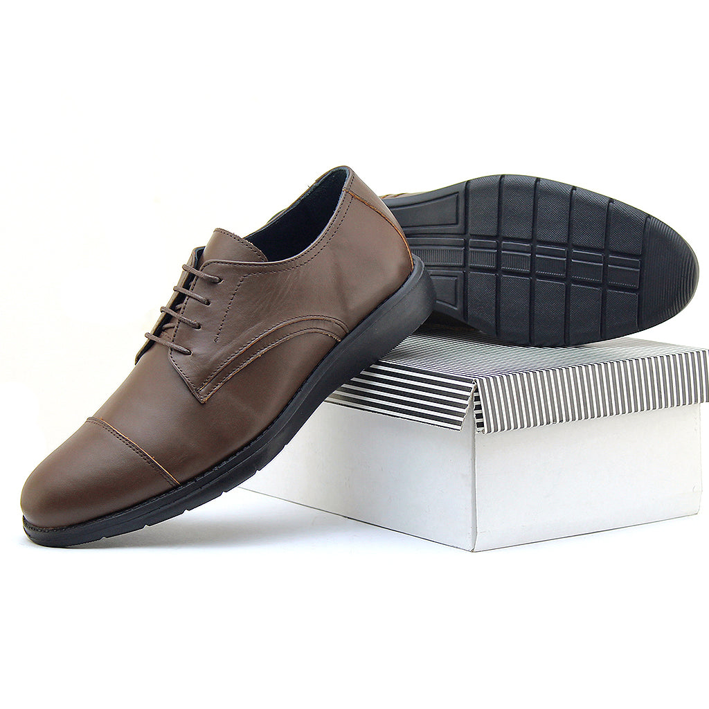 07 chaussure en cuir marron homme