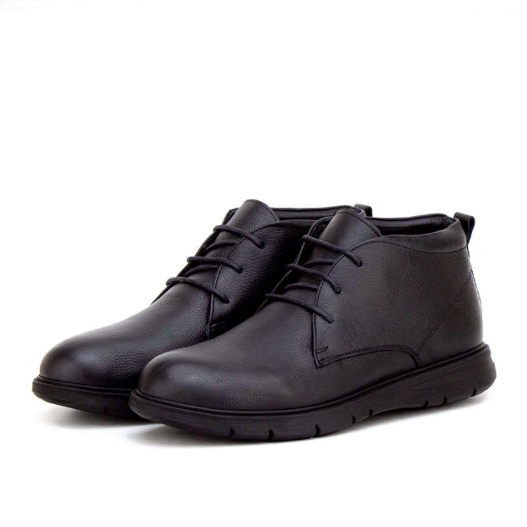 019 CHAUSSURE CONFORT EN CUIR NOIR
