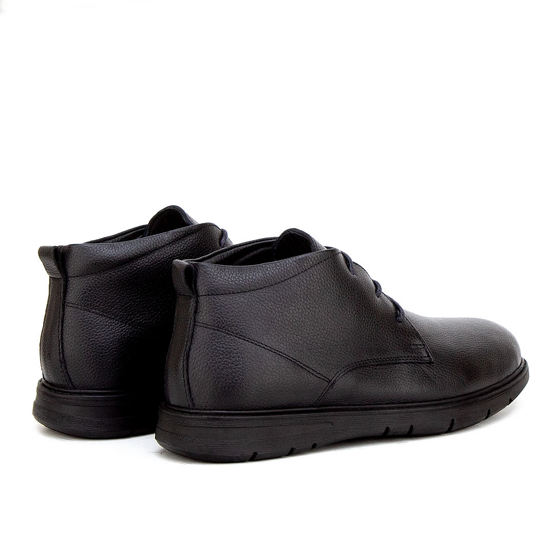 019 CHAUSSURE CONFORT EN CUIR NOIR