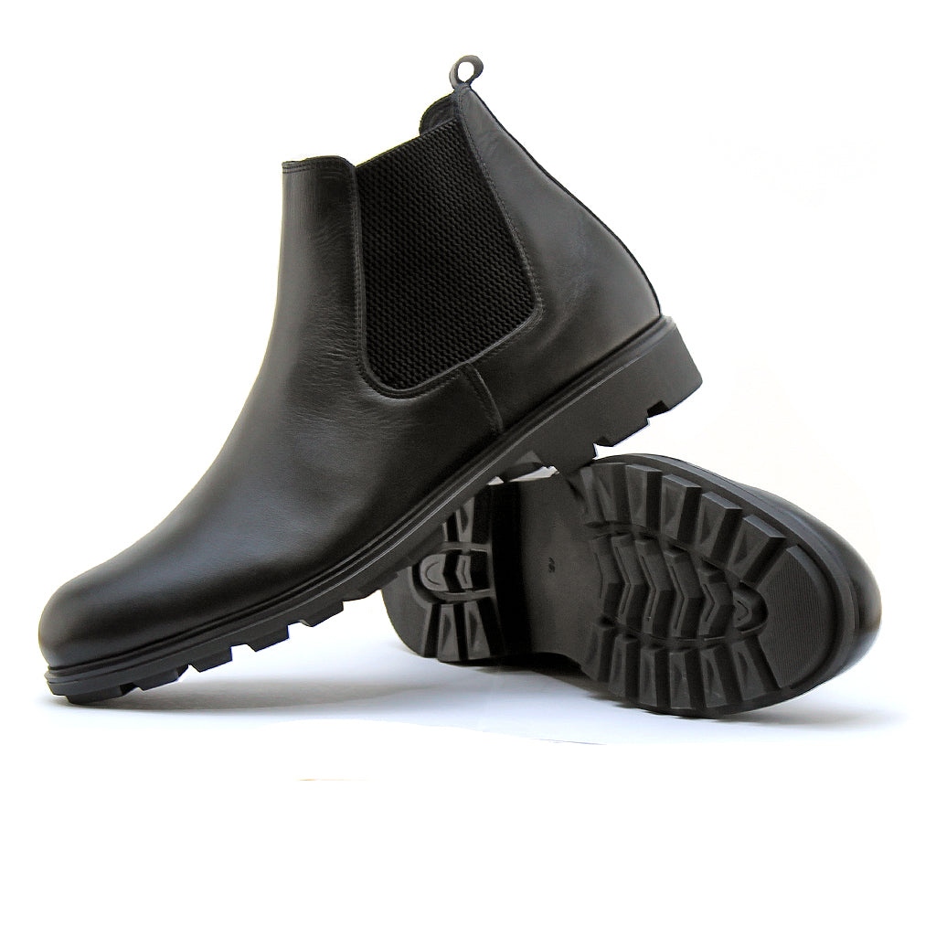 0300 VIROM BOOT EN CUIR NOIR