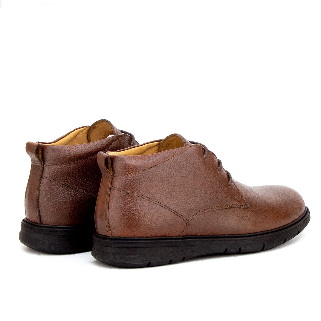 019 CHAUSSURE CONFORT EN CUIR NOIR marron