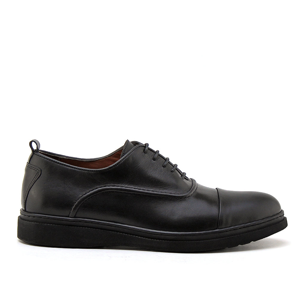 0172 CHAUSSURE CONFORT EN CUIR NOIR