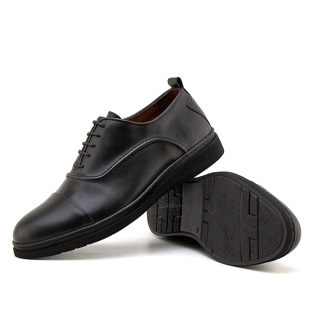 0172 CHAUSSURE CONFORT EN CUIR NOIR