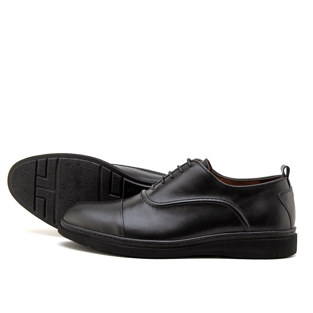 0172 CHAUSSURE CONFORT EN CUIR NOIR