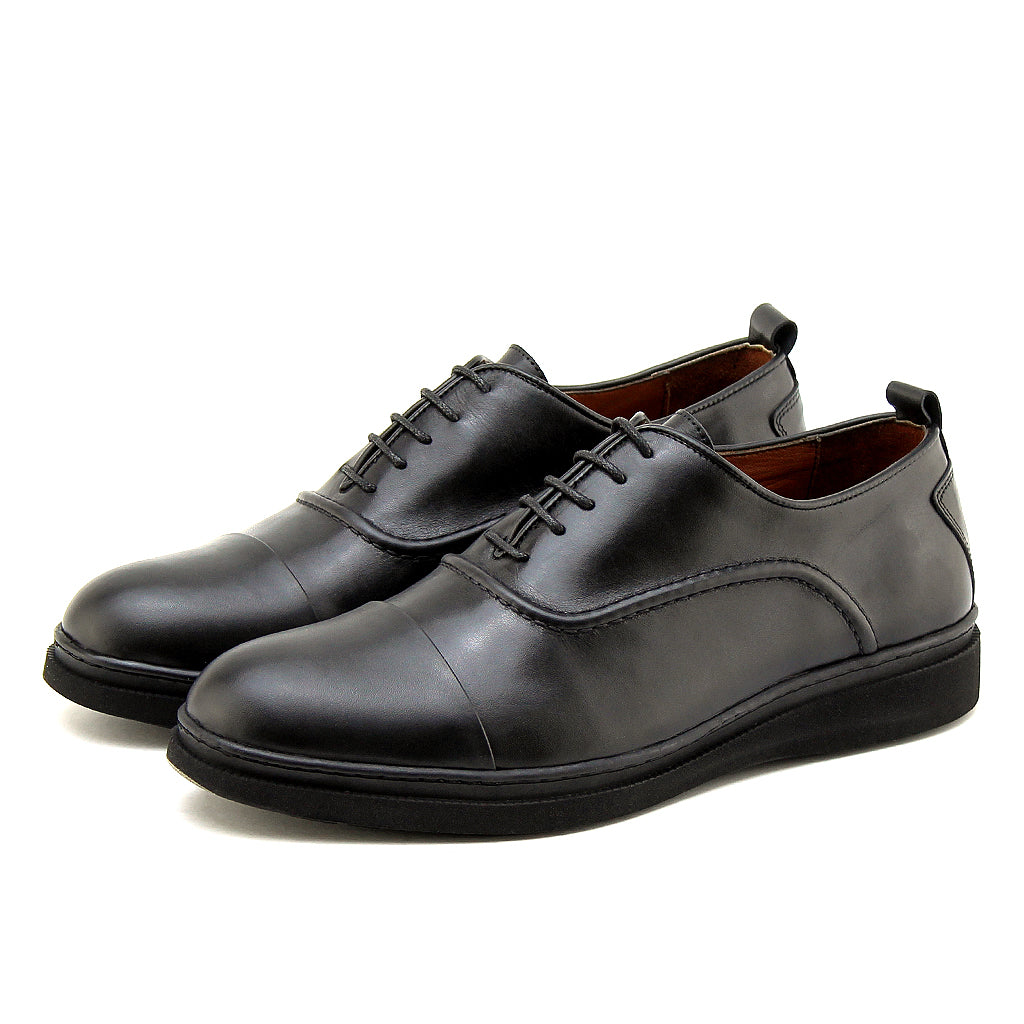 0172 CHAUSSURE CONFORT EN CUIR NOIR