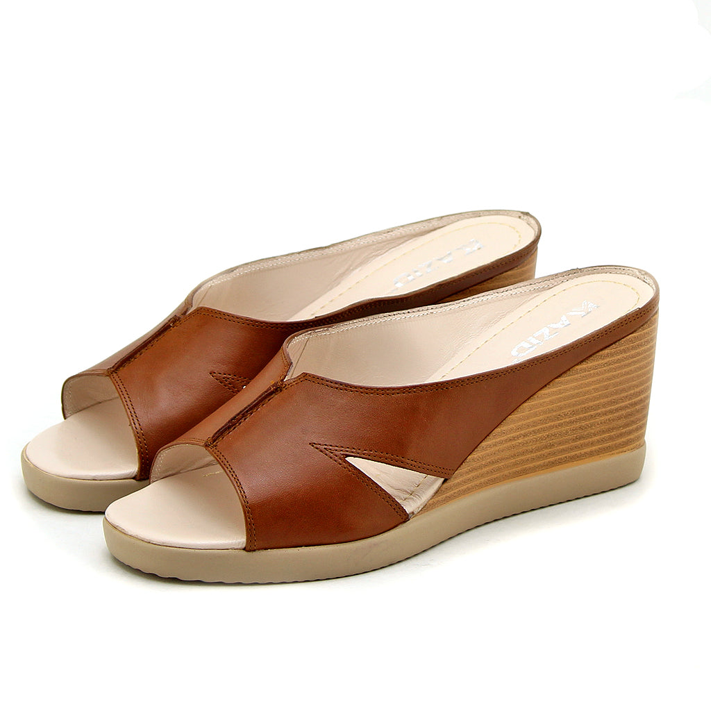 0589 sandale en cuir femme noir
