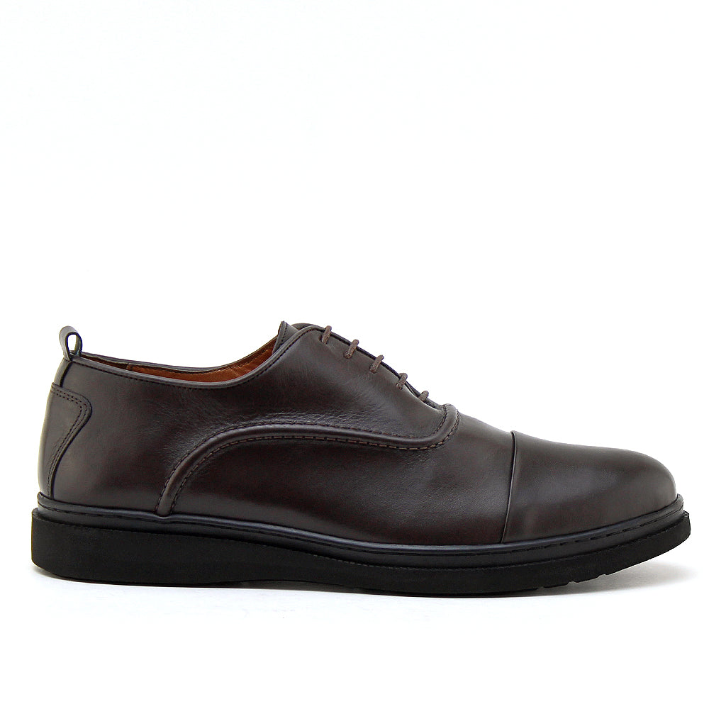 0172 CHAUSSURE CONFORT EN CUIR marron
