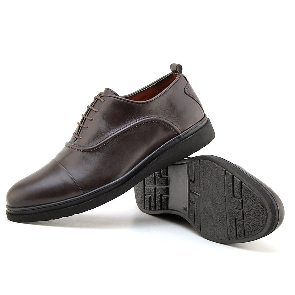 0172 CHAUSSURE CONFORT EN CUIR marron