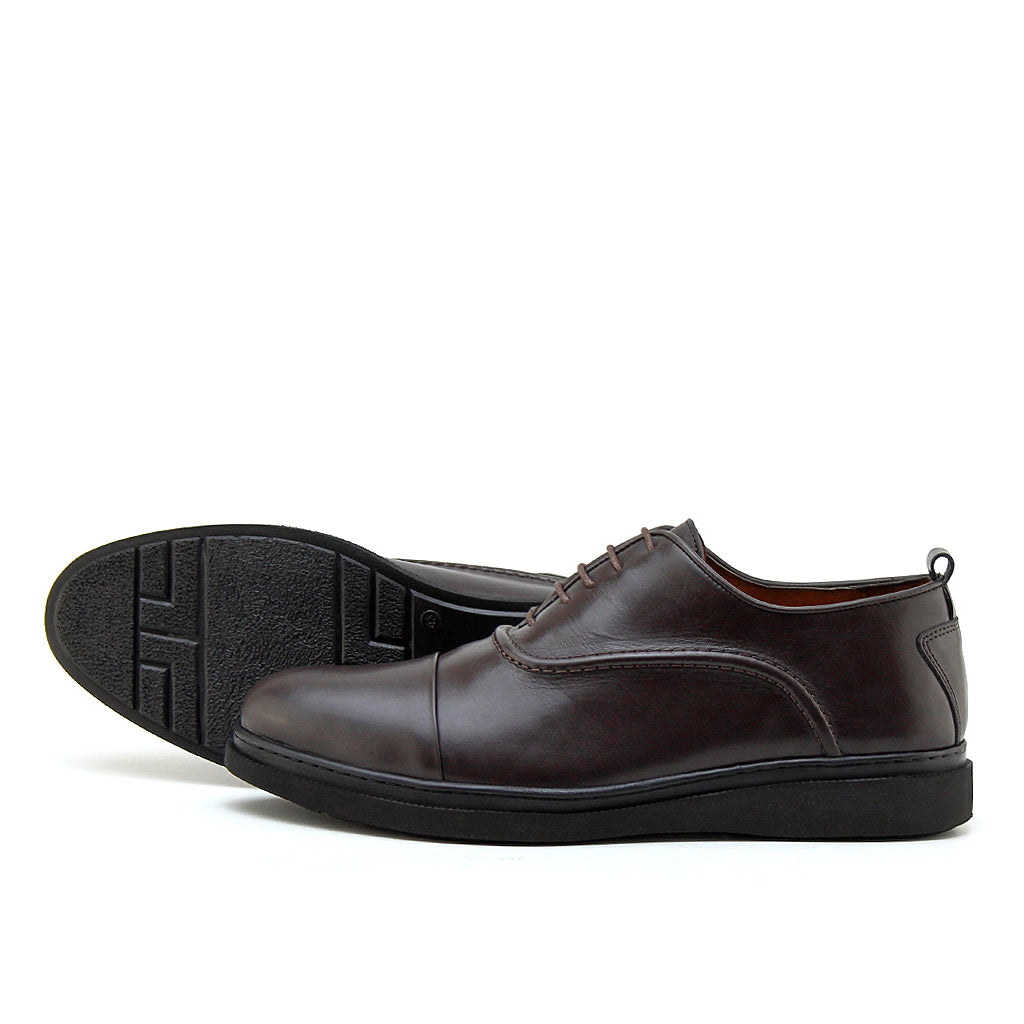 0172 CHAUSSURE CONFORT EN CUIR marron