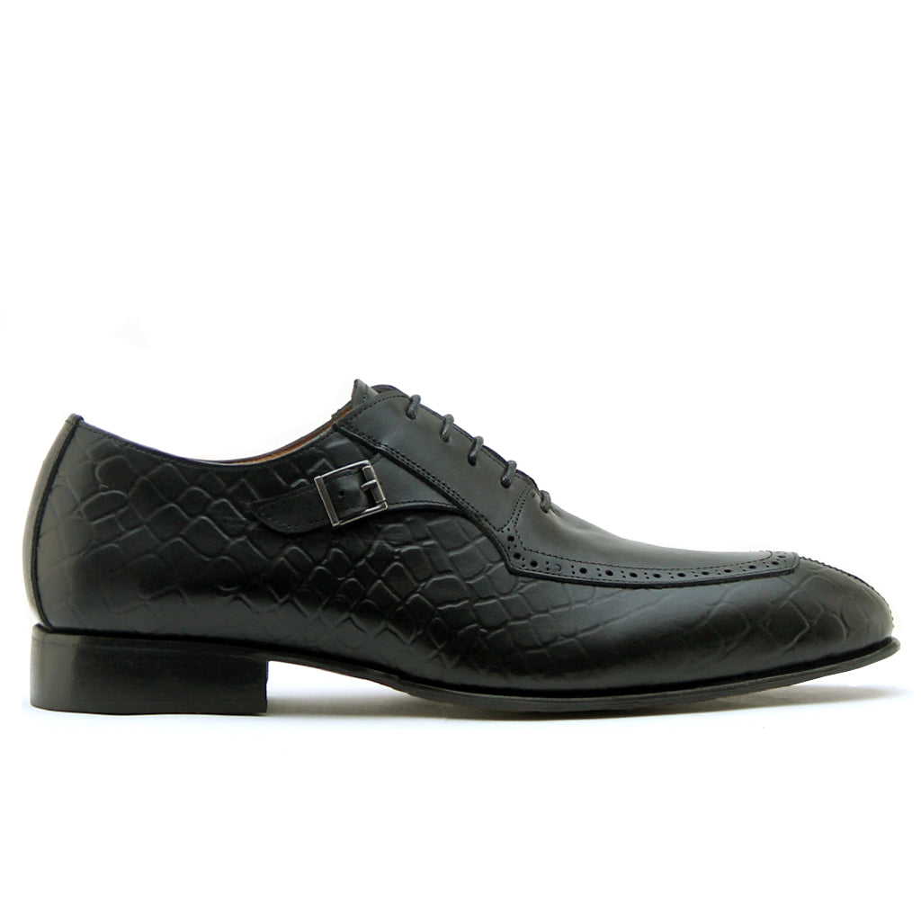 0655 CHAUSSURE EN CUIR noir