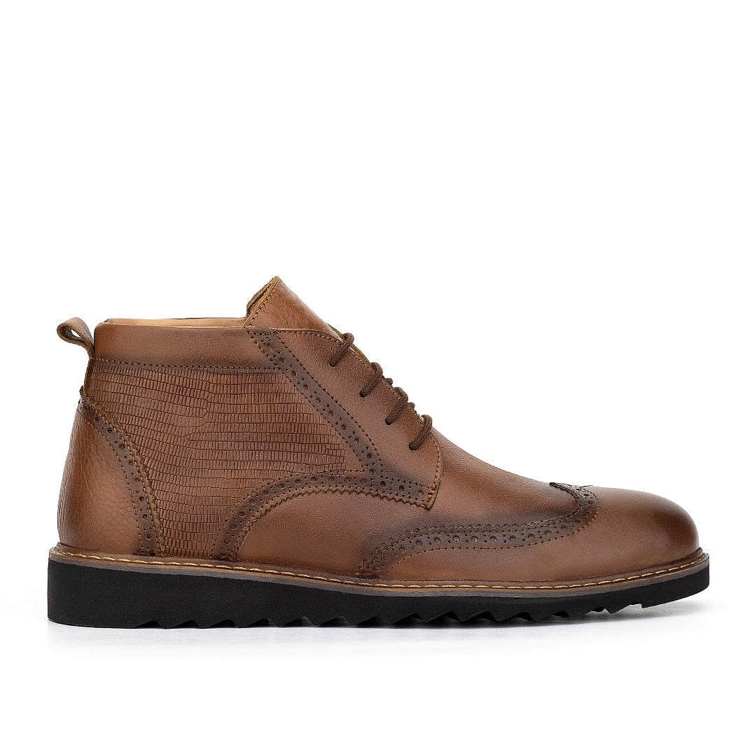 0103 bouttine en cuir marron n homme