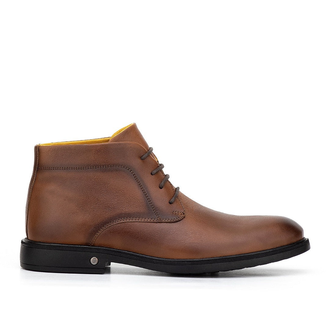 084 bouttine en cuir marron n homme