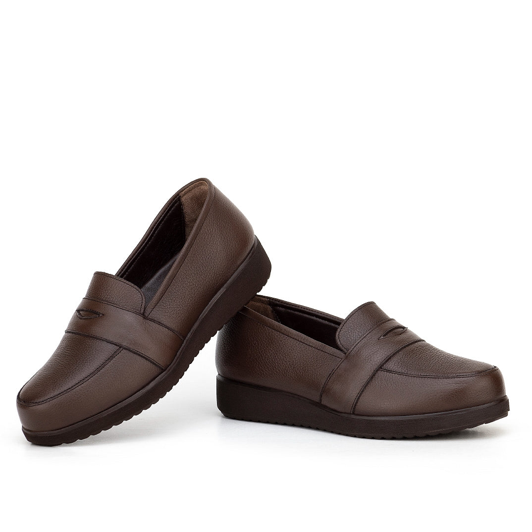 027 chauusre confort en cuir noir femme