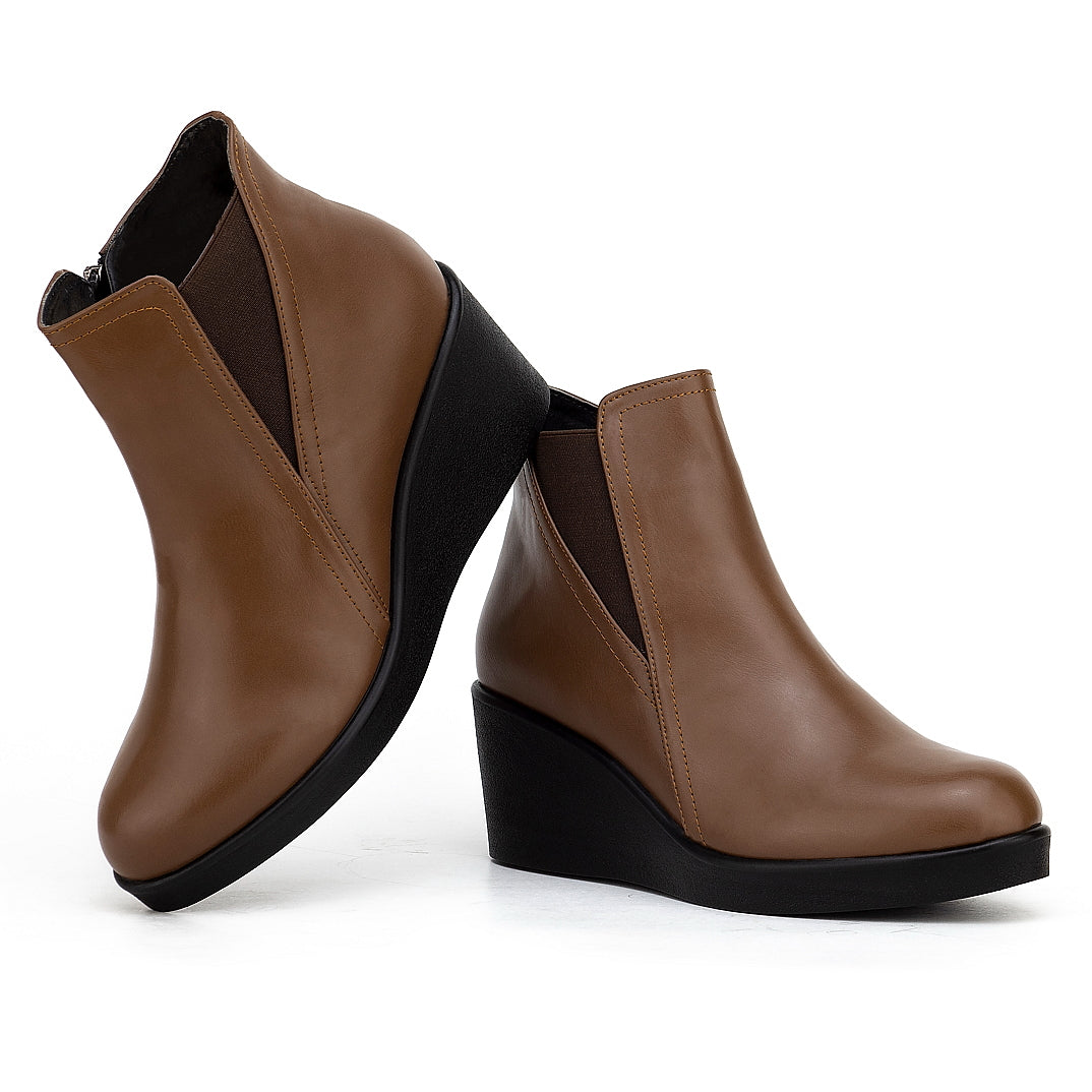 0333 BOTTINE MARRON FEMME