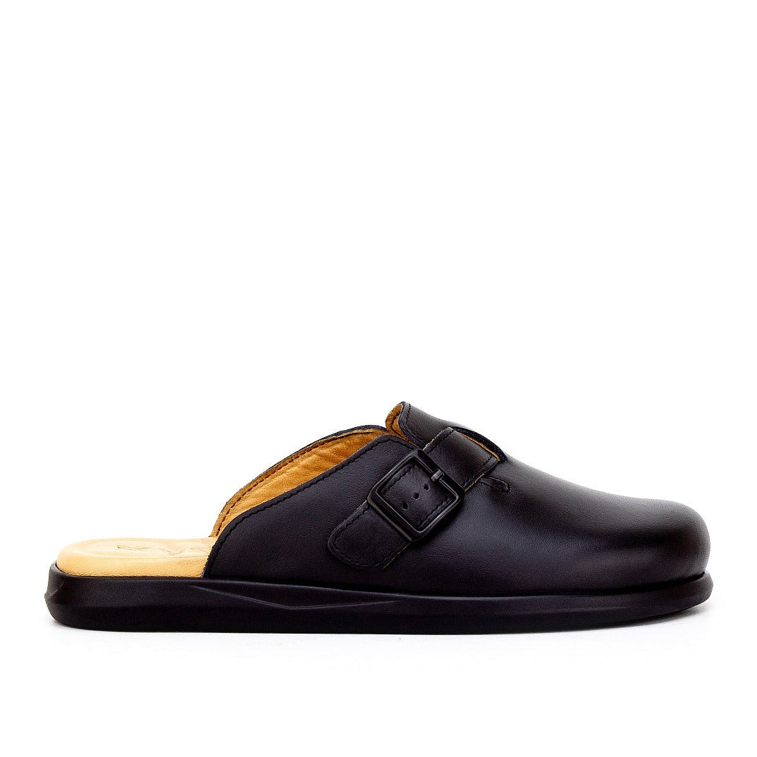 0211 SABOT EN CUIR CONFORT NOIR