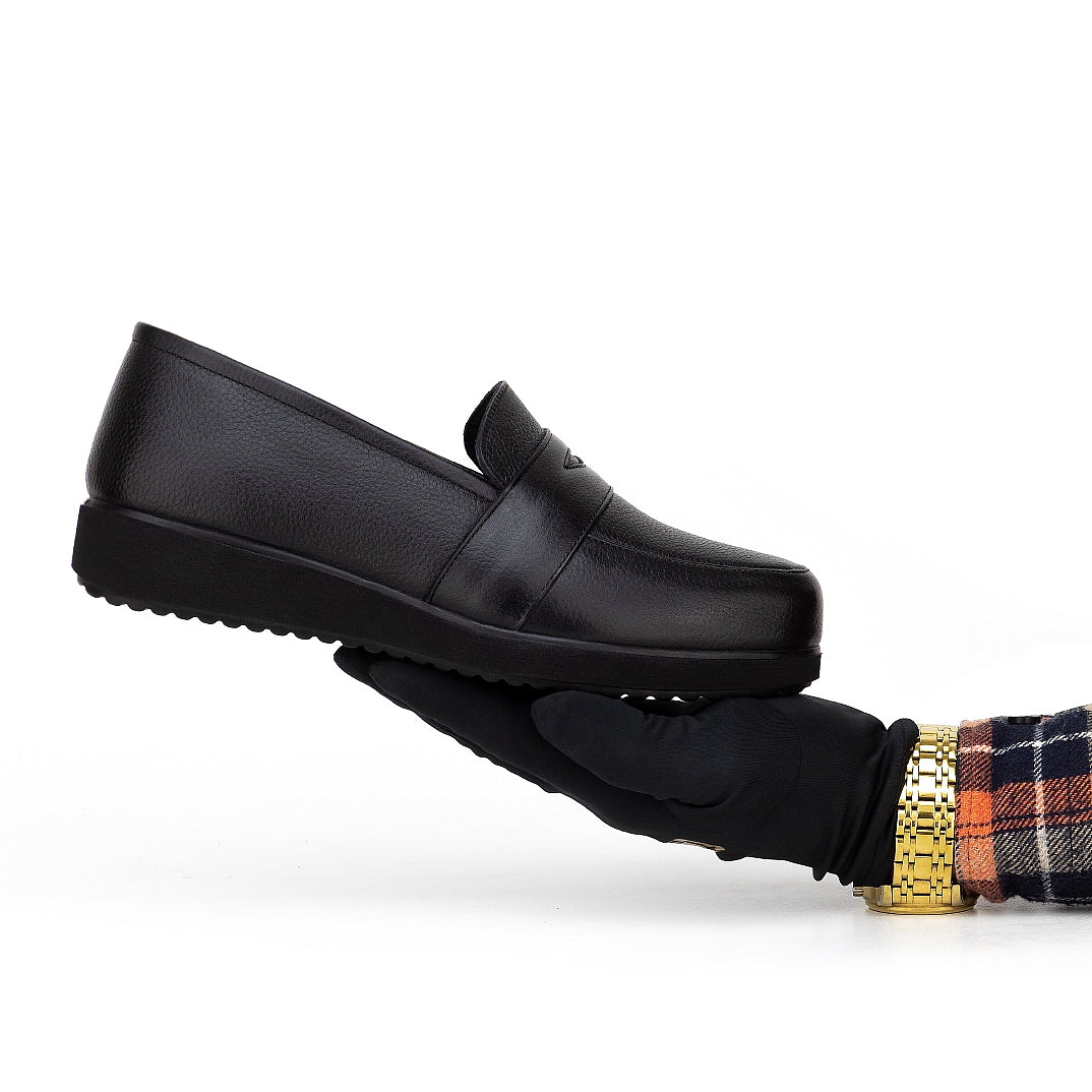 027 chauusre confort en cuir noir femme