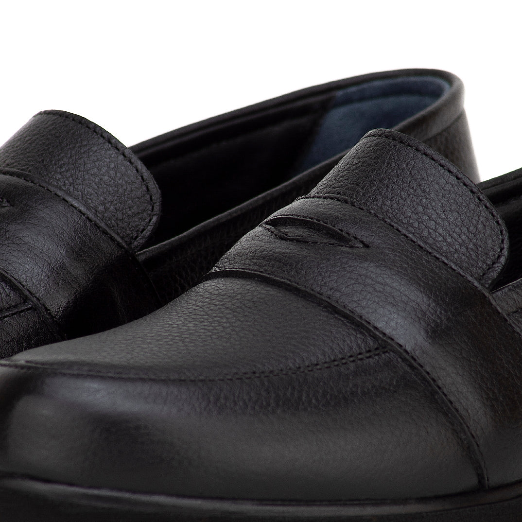 027 chauusre confort en cuir noir femme