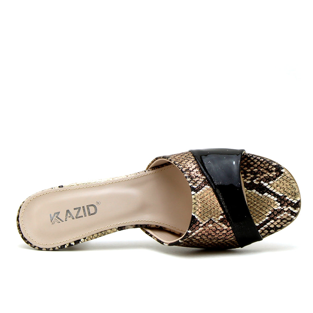 0481 sandale en cuir femme noir