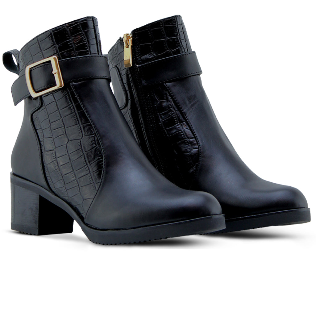 050 lina botte noir femme